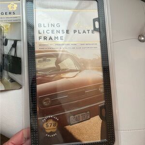 Glamorous Bling License Plate Frames and Headrest Hanger .